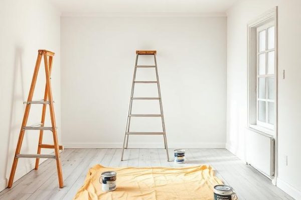 Interior of a house under renovation, suitable for builder's risk or vacant property insurance policies.