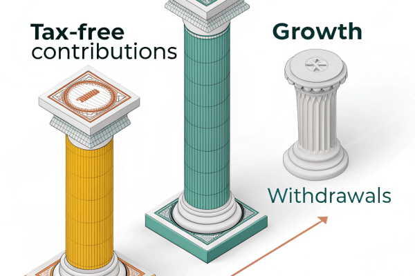 The Triple Tax Advantage of Health Savings Accounts (HSA) showing tax-free contributions, growth, and medical withdrawals.