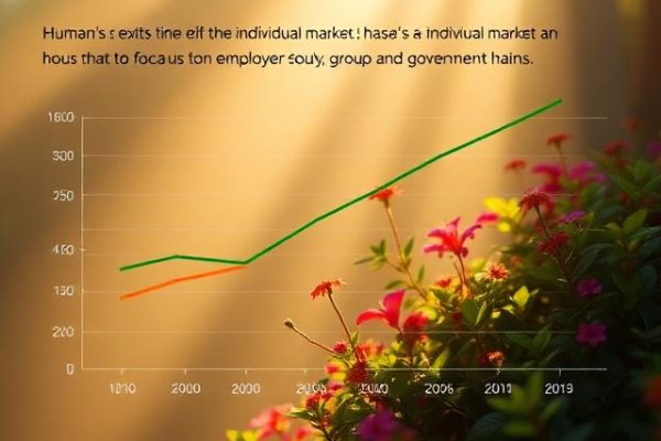 Infographic showing Humana's exit from the individual market to focus on employer group and government plans.