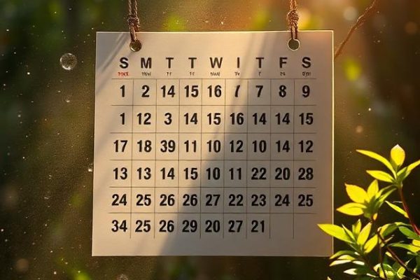 Calendar marked with a 30-day countdown highlighting the waiting period for flood insurance.